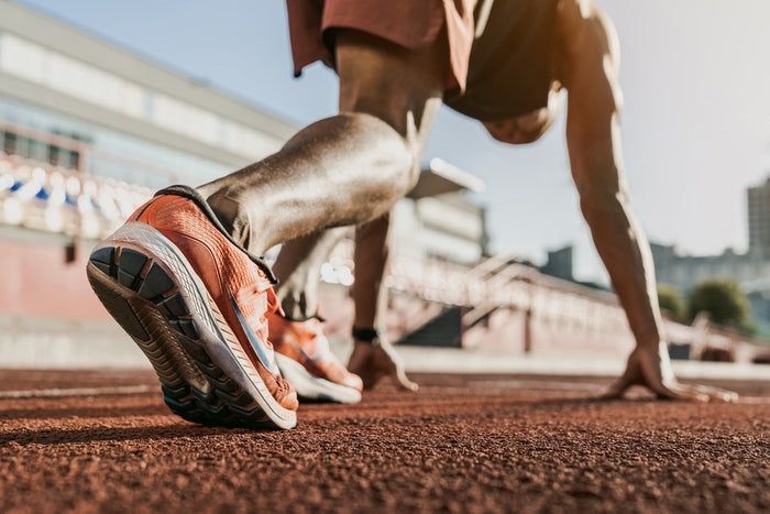 runner on a track