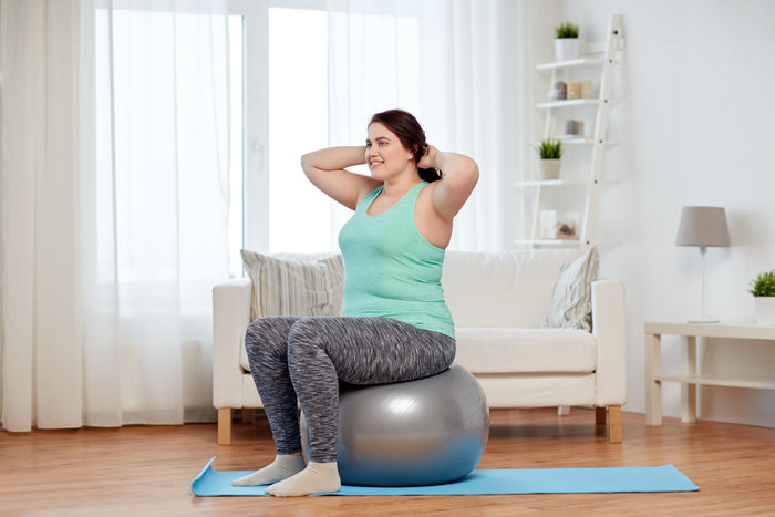 woman working out