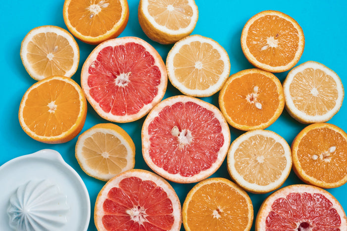 sliced oranges and grapefruits