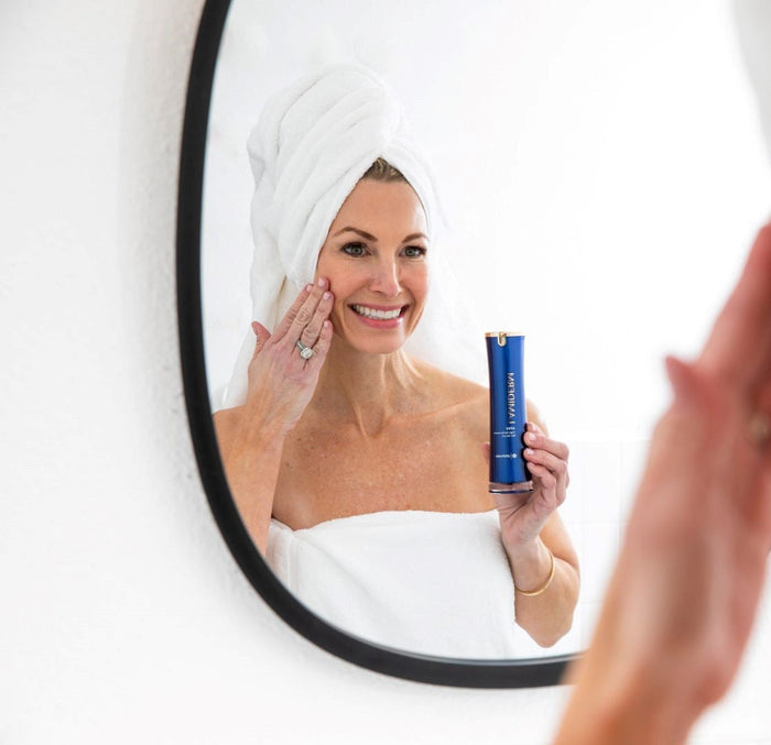 woman applying lamiderm apex